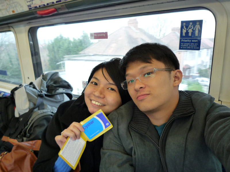 taking the tube to the city